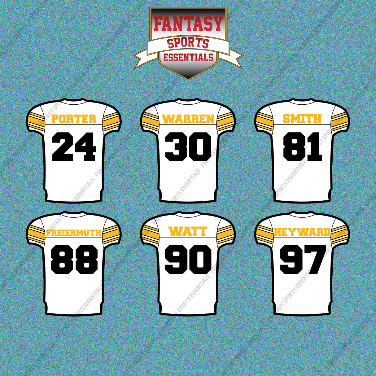 Pittsburgh Steelers 2025 Away Jersey Car Decals (Choose Your Player) Page 2