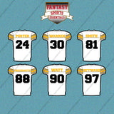 Pittsburgh Steelers 2025 Away Jersey Car Decals (Choose Your Player) Page 2