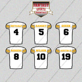 Pittsburgh Steelers 2025 Away Jersey Glossy Stickers (Choose Your Player) Page 1