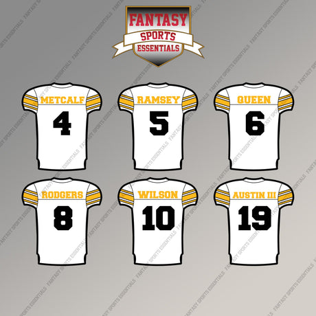 Pittsburgh Steelers 2025 Away Jersey Magnets (Choose Your Player) Page 1