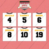Pittsburgh Steelers 2025 Away Jersey Wall Art Prints (Choose Your Player) Page 1