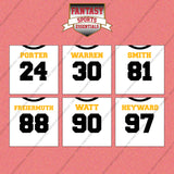 Pittsburgh Steelers 2025 Away Jersey Wall Art Prints (Choose Your Player) Page 2
