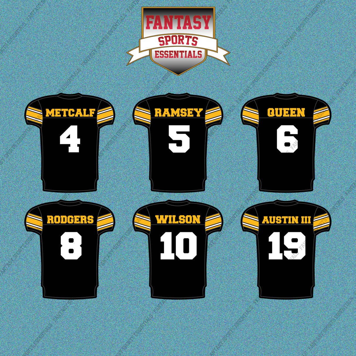 Pittsburgh Steelers 2025 Home Jersey Car Decals (Choose Your Player) Page 1