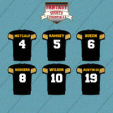 Pittsburgh Steelers 2025 Home Jersey Car Decals (Choose Your Player) Page 1