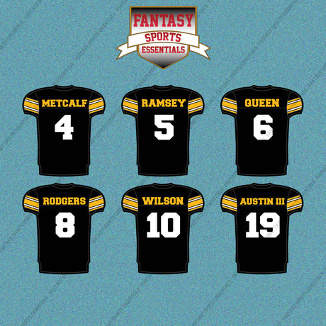 Pittsburgh Steelers 2025 Home Jersey Car Decals (Choose Your Player) Page 1