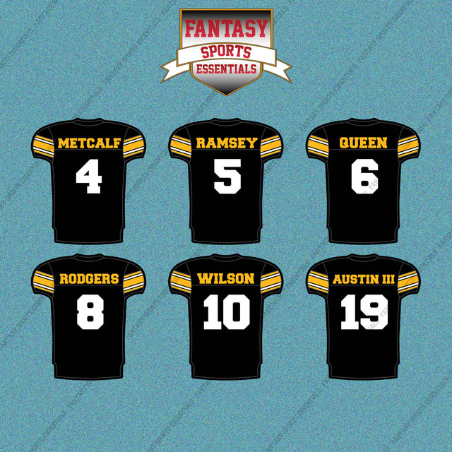 Pittsburgh Steelers 2025 Home Jersey Car Decals (Choose Your Player) Page 1