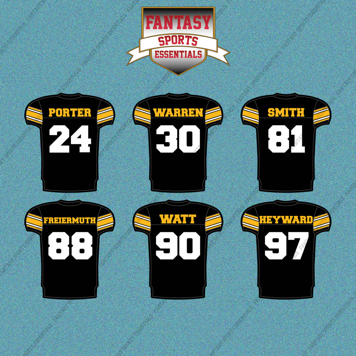 Pittsburgh Steelers 2025 Home Jersey Car Decals (Choose Your Player) Page 2