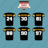 Pittsburgh Steelers 2025 Home Jersey Car Decals (Choose Your Player) Page 2