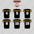 Pittsburgh Steelers 2025 Home Jersey Glossy Stickers (Choose Your Player) Page 1