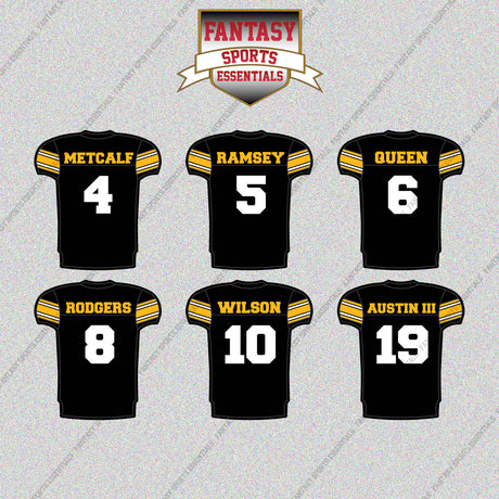 Pittsburgh Steelers 2025 Home Jersey Glossy Stickers (Choose Your Player) Page 1