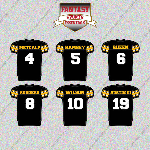 Pittsburgh Steelers 2025 Home Jersey Glossy Stickers (Choose Your Player) Page 1