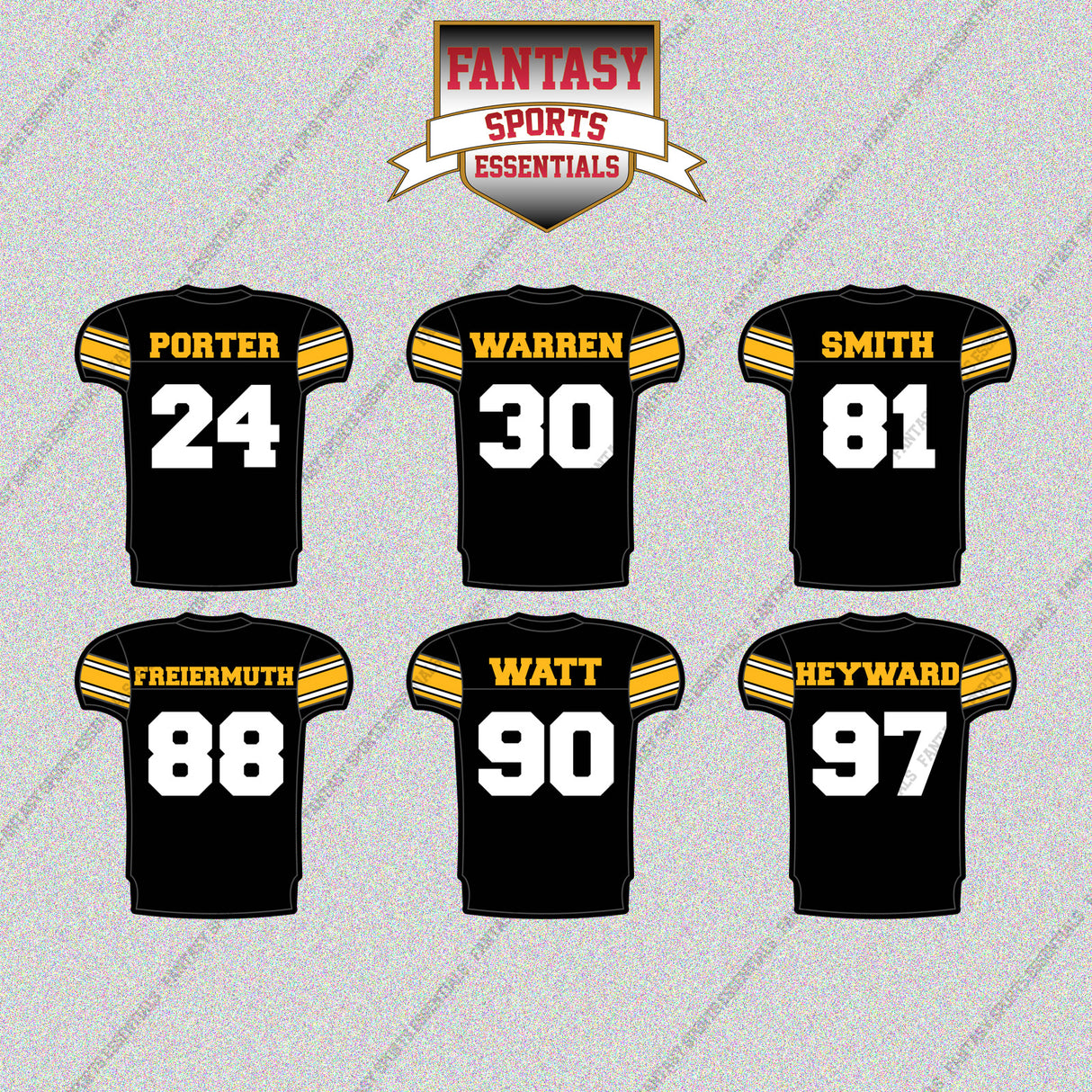 Pittsburgh Steelers 2025 Home Jersey Glossy Stickers (Choose Your Player) Page 2