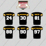 Pittsburgh Steelers 2025 Home Jersey Glossy Stickers (Choose Your Player) Page 2