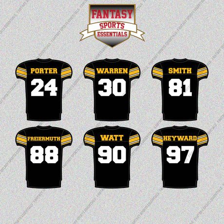 Pittsburgh Steelers 2025 Home Jersey Glossy Stickers (Choose Your Player) Page 2