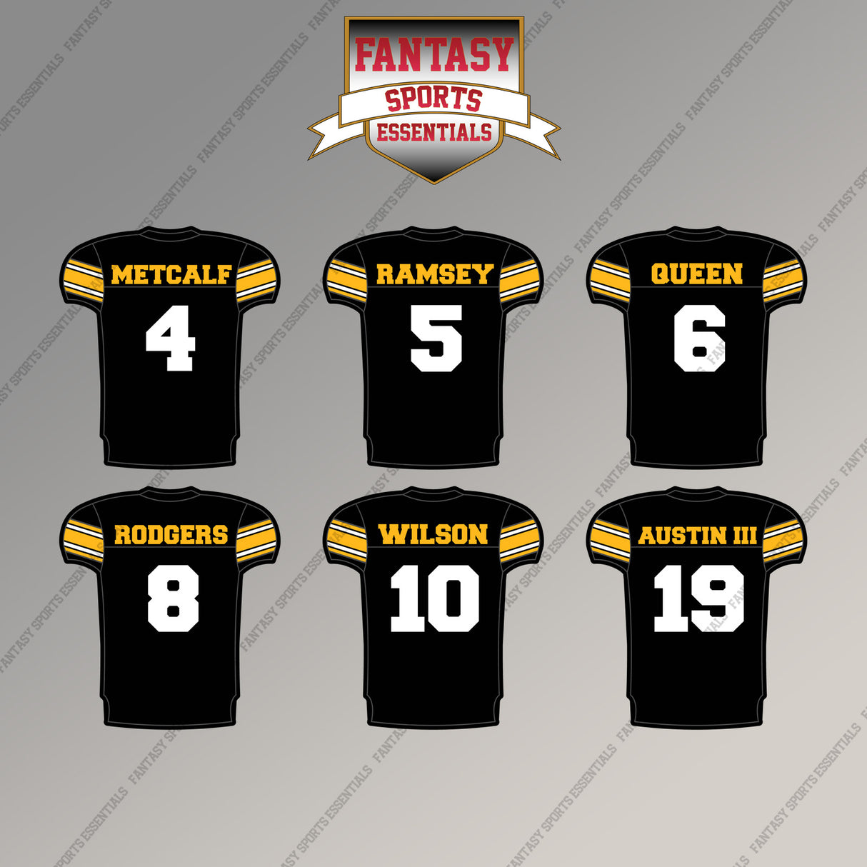 Pittsburgh Steelers 2025 Home Jersey Magnets (Choose Your Player) Page 1