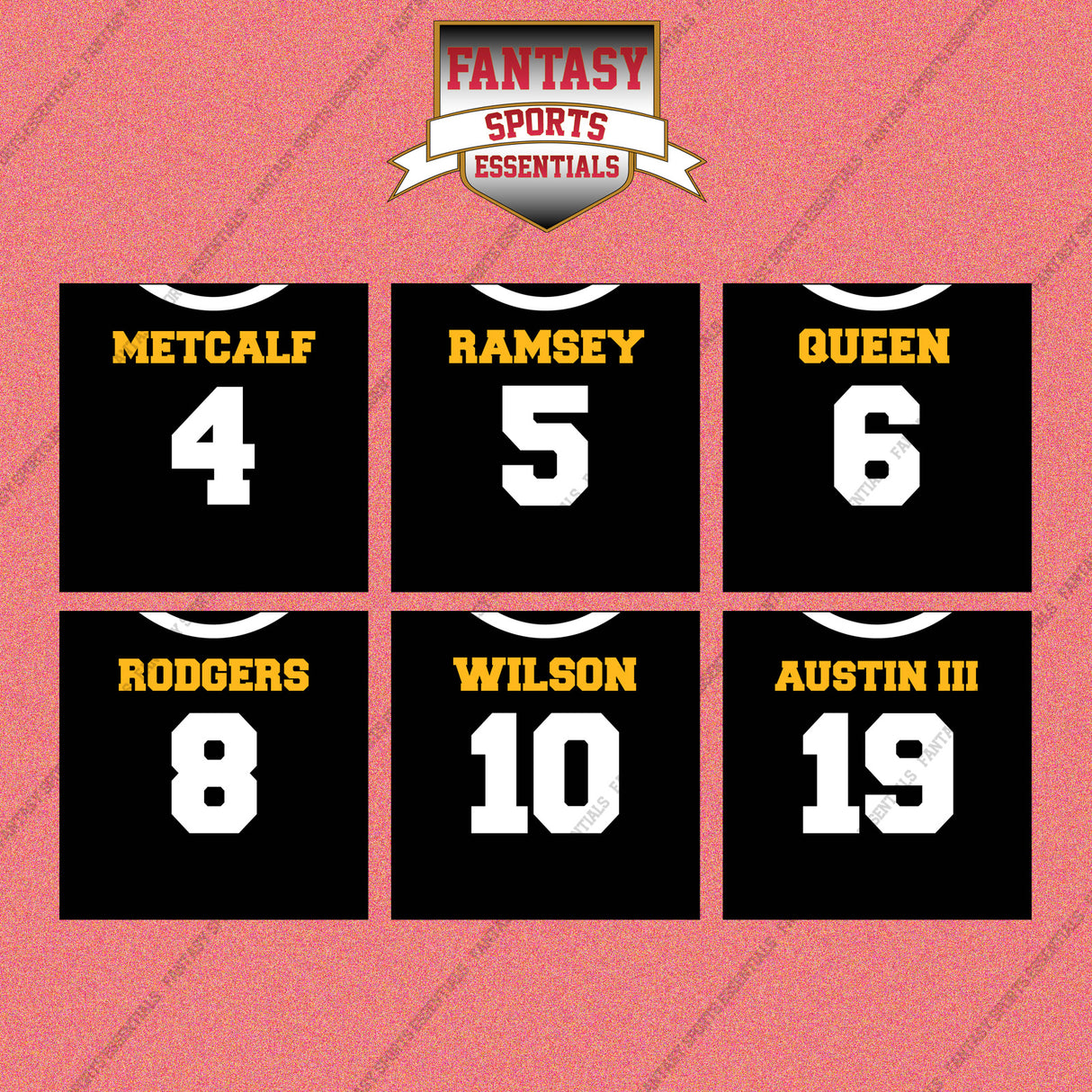 Pittsburgh Steelers 2025 Home Jersey Wall Art Prints (Choose Your Player) Page 1