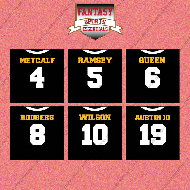 Pittsburgh Steelers 2025 Home Jersey Wall Art Prints (Choose Your Player) Page 1