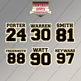 Pittsburgh Steelers 2025 Name and Number Magnets (Choose Your Player) Page 2