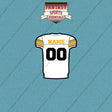 Pittsburgh Steelers Personalized Current Away Jersey Car Decals