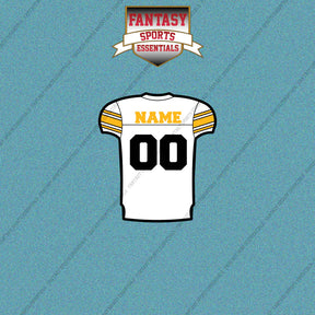 Pittsburgh Steelers Personalized Current Away Jersey Car Decals