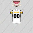Pittsburgh Steelers Personalized Current Away Jersey Glossy Stickers