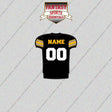 Pittsburgh Steelers Personalized Current Home Jersey Glossy Stickers