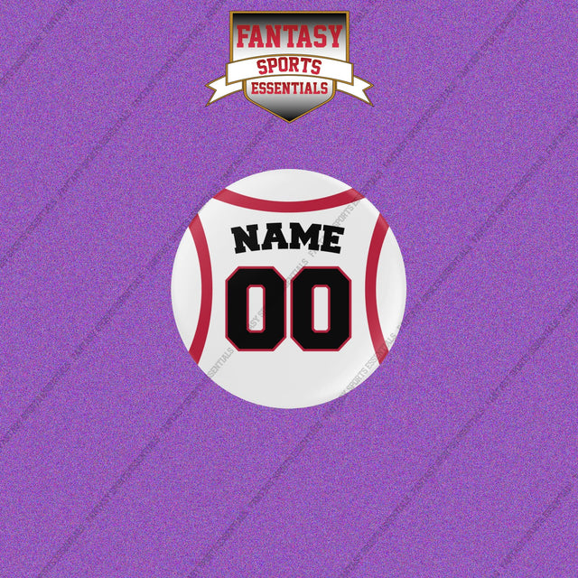 Portland Trail Blazers Personalized Current Away Jersey Buttons