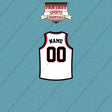 Portland Trail Blazers Personalized Current Away Jersey Car Decals