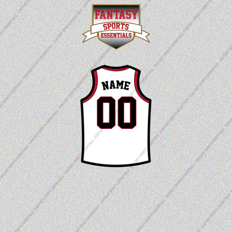 Portland Trail Blazers Personalized Current Away Jersey Glossy Stickers