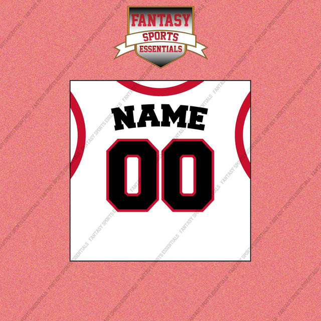 Portland Trail Blazers Personalized Current Away Jersey Wall Art Prints