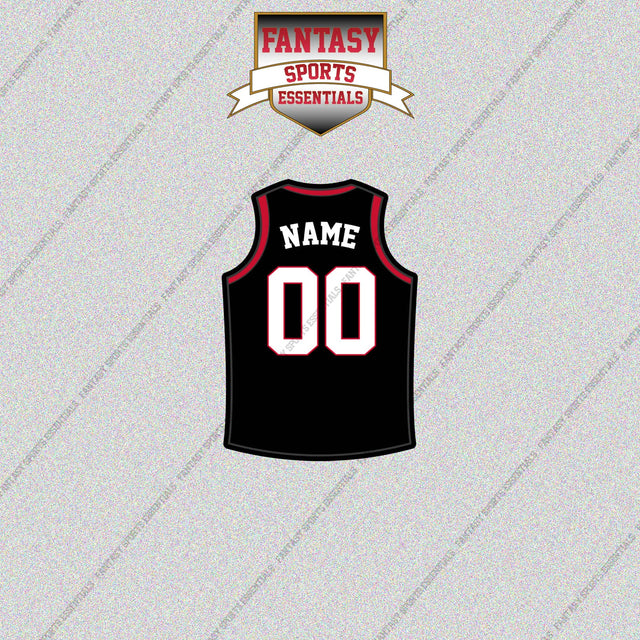Portland Trail Blazers Personalized Current Home Jersey Glossy Stickers