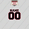 Portland Trail Blazers Personalized Current Name and Number Glossy Stickers