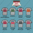Pro Baseball Personalized Current Away Jersey Car Decals (A-L) (Enter Your Name and Number) Page 1