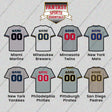Pro Baseball Personalized Current Away Jersey Glossy Stickers (M-W) (Enter Your Name and Number) Page 1