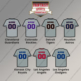 Pro Baseball Personalized Current Away Jersey Magnets (A-L) (Enter Your Name and Number) Page 2