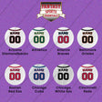 Pro Baseball Personalized Current Home Jersey Button Pins (A-L) (Enter Your Name and Number) Page 1