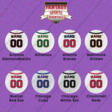 Pro Baseball Personalized Current Home Jersey Button Pins (A-L) (Enter Your Name and Number) Page 1