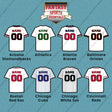 Pro Baseball Personalized Current Home Jersey Car Decals (A-L) (Enter Your Name and Number) Page 1