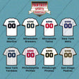 Pro Baseball Personalized Current Home Jersey Car Decals (M-W) (Enter Your Name and Number) Page 1
