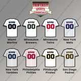 Pro Baseball Personalized Current Home Jersey Magnets (M-W) (Enter Your Name and Number) Page 1