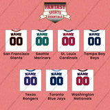 Pro Baseball Personalized Current Home Jersey Wall Art Prints (M-W) (Enter Your Name and Number) Page 2