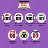 Pro Basketball Personalized Current Away Jersey Button Pins (M-W) (Enter Your Name and Number) Page 2