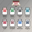 Pro Basketball Personalized Current Away Jersey Magnets (A-M) (Enter Your Name and Number) Page 1