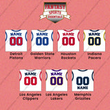 Pro Basketball Personalized Current Away Jersey Wall Art Prints (A-M) (Enter Your Name and Number) Page 2