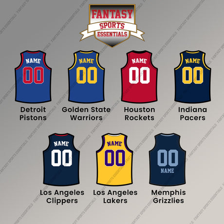 Pro Basketball Personalized Current Home Jersey Magnets (A-M) (Enter Your Name and Number) Page 2