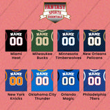 Pro Basketball Personalized Current Home Jersey Wall Art Prints (M-W) (Enter Your Name and Number) Page 1