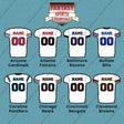 Pro Football Personalized Current Away Jersey Car Decals (A-K) (Enter Your Name and Number) Page 1