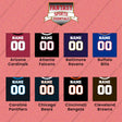 Pro Football Personalized Current Home Jersey Wall Art Prints (A-K) (Enter Your Name and Number) Page 1