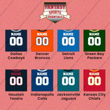 Pro Football Personalized Current Home Jersey Wall Art Prints (A-K) (Enter Your Name and Number) Page 2
