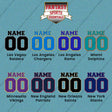 Pro Football Personalized Current Name and Number Car Decals (L-W) (Enter Your Name and Number) Page 1